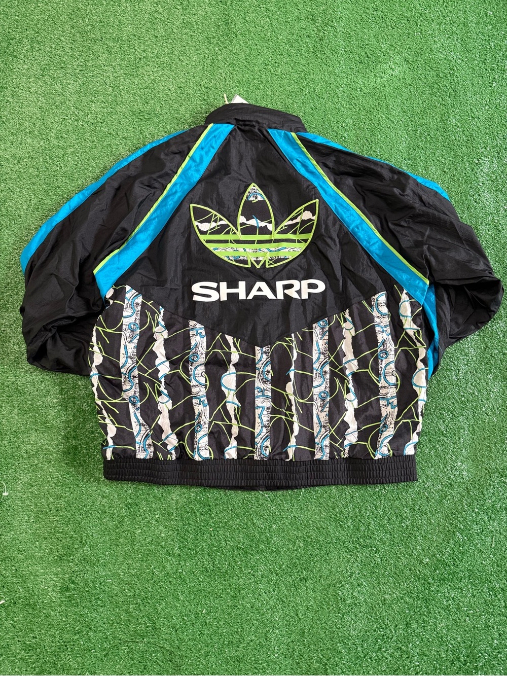 adidas Manchester United Woven Jacket 90 – Black/Blue/Green – Men’s XL – Brand N